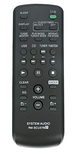 RM-SCU37B Replaced Remote fit for Sony Mini HI-FI Component System LBT-SH2000 SS-SH2000 CMT-BX3 CMT-BX30R HCD-CBX3 HCD-BX30R LBT-SH2000 RM-SCU37 CMT-FX205 CMT-FX200 MHC-EX700 MHC-EX600 MHC-EX99