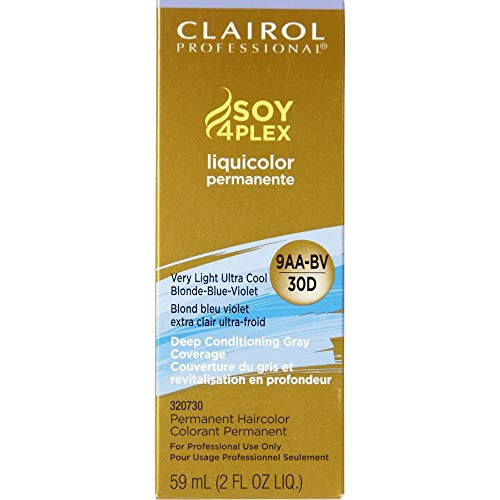 Clairol Professional Liquicolor Permanente 9AA-BV 30D Very Light Ultra Cool Blonde-Blue-Violet 2OZ