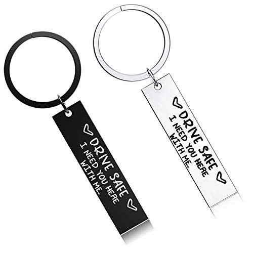 2PCS Drive Safe Keychain I Need You Here with Me Gift for Husband Dad Boyfriend Gifts Valentines Day Christmas Father's Day Birthday Gift 2PCS Drive Safe Keychain I Need You Here with Me Gift for Husband Dad Boyfriend Gifts Valentines Day Christmas Father's Day Birthday Gift