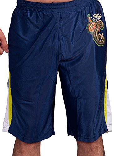 Ed Hardy Mens Sweat Pants Shorts - Blue - Small