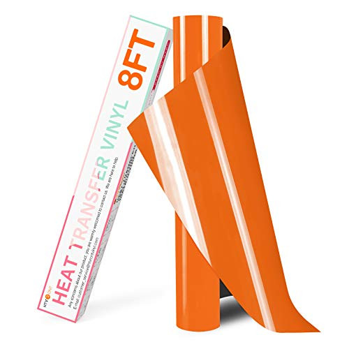 HTVRONT HTV Vinyl Rolls Heat Transfer Vinyl - 12" x 8ft Orange HTV Vinyl for Shirts Iron on Vinyl for All Cutter Machine - Easy to Cut and Weed for Heat Vinyl Design Orange HTVRONT HTV Vinyl Rolls Heat Transfer Vinyl - 12" x 8ft Orange HTV Vinyl for Shirts Iron on Vinyl for All Cutter Machine - Easy to Cut and Weed for Heat Vinyl Design Orange