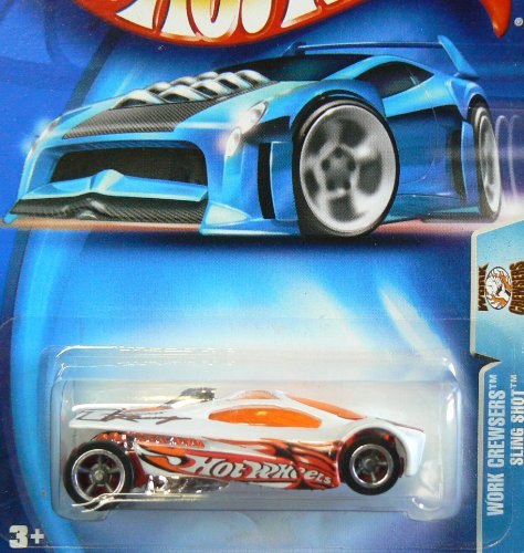 Hot Wheels 2004 Work Crewsers Sling Shot 166 WHITE