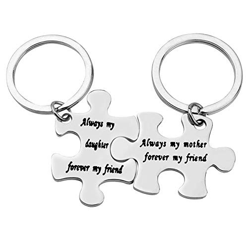 Ciyumu Valentines Keychain Gift for Mother and Daughter Gift Keychain Set 2PCS Keychains for Mom and Daughter Jewelry Set for Birthday Thanksgiving Mother's Day Gifts Mom Gifts from Daughter Daughter Gifts Silver Small Ciyumu Valentines Keychain Gift for Mother and Daughter Gift Keychain Set 2PCS Keychains for Mom and Daughter Jewelry Set for Birthday Thanksgiving Mother's Day Gifts Mom Gifts from Daughter Daughter Gifts Silver Small