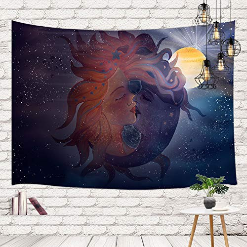 MERCHR Boho Moon Tapestry Wall Hanging Purple Trippy Moon Illuminates The Starry Sky Girl Trippy Decor Bedding Tapestry Tapestries for Living Room Bedroom Bedding Dorm Home Decorations 60X40in MERCHR Boho Moon Tapestry Wall Hanging Purple Trippy Moon Illuminates The Starry Sky Girl Trippy Decor Bedding Tapestry Tapestries for Living Room Bedroom Bedding Dorm Home Decorations 60X40in