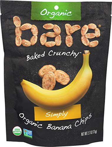 Bare  Banana Chips Simply Organic  2.7 Ounce