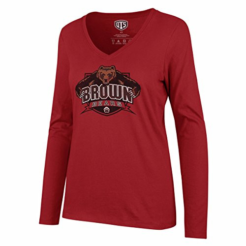 OTS NCAA Brown Bears Women's Rival Long Sleeve Tee  Distressed Logo  Small