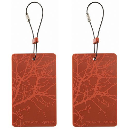 Lewis N. Clark Travel Green 2-Pack Luggage Tags  Orange  One Size