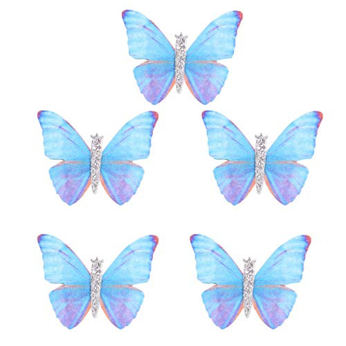 Minkissy 5Pcs Butterfly Hair Clips Mini Butterfly Glitter Barrette Baby Hair Clips Fairy Bobby Pin Hair Accessories for Girls Women Wedding Party Bride  Blue Minkissy 5Pcs Butterfly Hair Clips Mini Butterfly Glitter Barrette Baby Hair Clips Fairy Bobby Pin Hair Accessories for Girls Women Wedding Party Bride  Blue