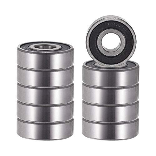 BELLA BAYS 10 pcs 6201-2RS Double Rubber Sealed Ball Bearing 12x32x10mm Lubricated Chrome Steel Deep Groove Ball Bearings BELLA BAYS 10 pcs 6201-2RS Double Rubber Sealed Ball Bearing 12x32x10mm Lubricated Chrome Steel Deep Groove Ball Bearings