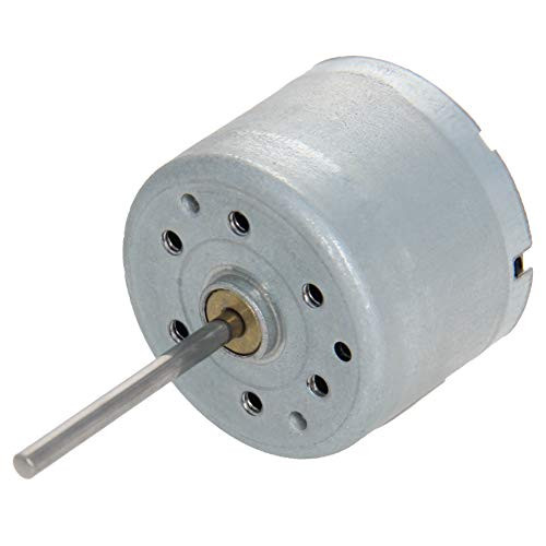 Fielect 5 Pcs DC Motor 6V 7000-8000RPM 0.01A Micro Motor Mini motor Electric Motor Round Shaft for RC Boat DIY Airplane Toys Model DIY Hobby