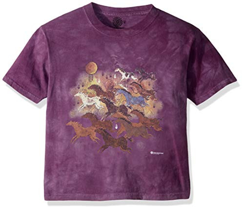 The Mountain Unisex-Adult's Horses  and  Sun  Purple  Medium