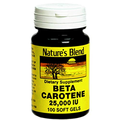 Nature's Blend Beta Carotene 25 000 IU 100 Softgels