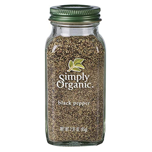 Simply Organic Black Pepper  Medium Grind  Certified Organic  2.31 oz  Piper nigrum L.