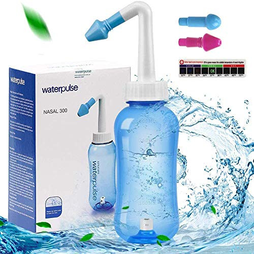 300ml 10oz Neti Pot Sinus Rinse Bottle Nose Wash Cleaner Pressure Rinse Nasal Irrigation for Adult and Kid BPA Free with 30 Nasal Wash Salt Packets and Sticker Thermometer 300ml 10oz Neti Pot Sinus Rinse Bottle Nose Wash Cleaner Pressure Rinse Nasal Irrigation for Adult and Kid BPA Free with 30 Nasal Wash Salt Packets and Sticker Thermometer