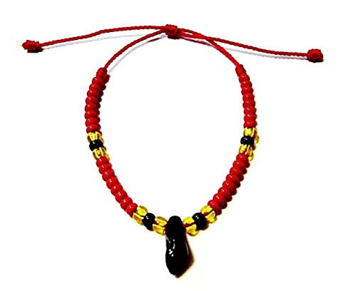 AZABACHE Protection Envy Luck  RED Bracelet PULSERA Mano AZABACHE Adulto 4 OC-260