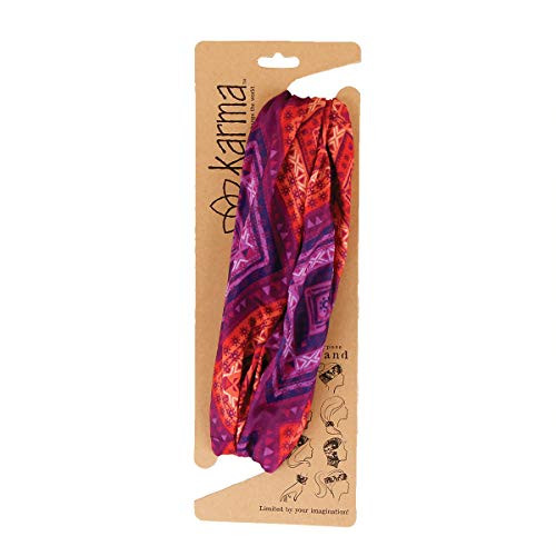 Karma Gifts  Purple  Print Wide Headband