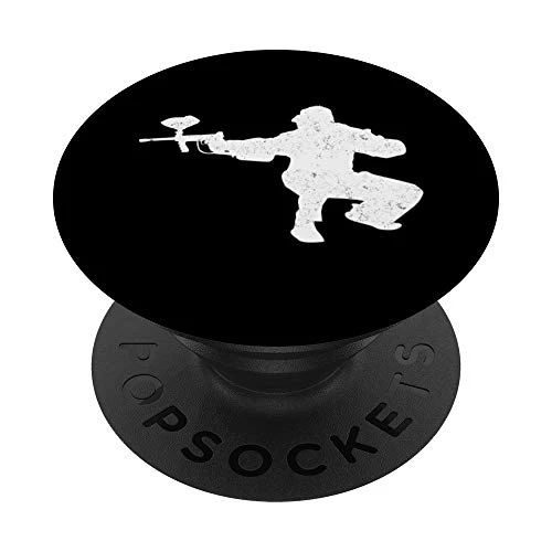 Paintball Player Balls Airsoft Softair Gamer Paint Gift PopSockets Grip and Stand for Phones and Tablets