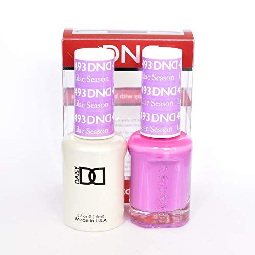 DND Soak Off Gel Polish Dual Matching Color Set 493  Lilac Season by DND Duo Gel by DND Duo Gel