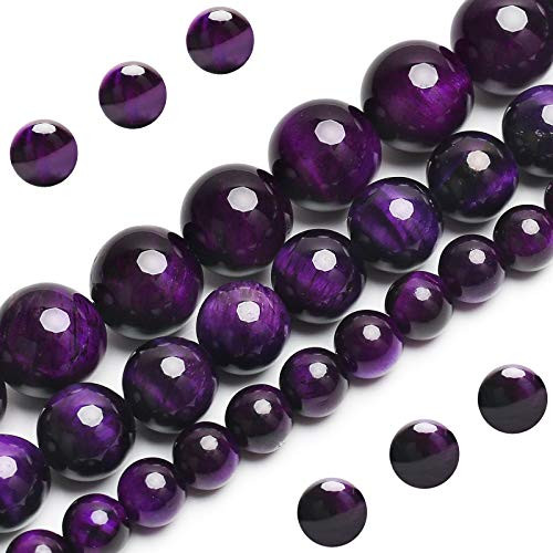Natural Purple Tiger Eye Beads Grade AAA Gemstone Round Loose Beads 10MM 40PCs Bulk Lot Options Semi Precious Stone Beads for Jewelry Making Natural Purple Tiger Eye Beads Grade AAA Gemstone Round Loose Beads 10MM 40PCs Bulk Lot Options Semi Precious Stone Beads for Jewelry Making