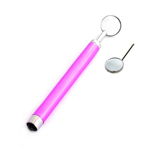 OdontoMed2011 Dental Mirror Purple Handle with Bright Light Removable Mirrors 4 and 5 Dental Instruments OdontoMed2011 Dental Mirror Purple Handle with Bright Light Removable Mirrors 4 and 5 Dental Instruments