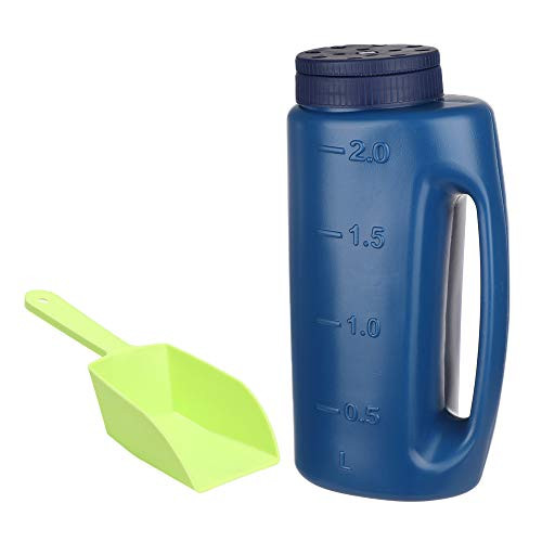 BestforU 2L Adjustable Salt with Scoop Snow Ice Melt Sprinkler Handheld Spreader Bottle Fertilizer Seed with Scoop Blue BestforU 2L Adjustable Salt with Scoop Snow Ice Melt Sprinkler Handheld Spreader Bottle Fertilizer Seed with Scoop Blue