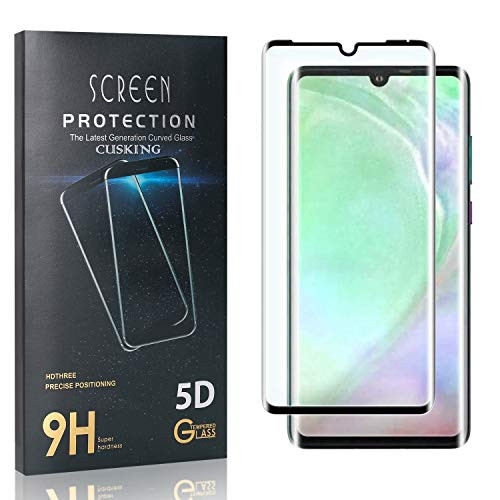 CUSKING Screen Protector for Huawei P30 Pro  High Transparency Tempered Glass Screen Protector for Huawei P30 Pro  9H Hardness  Shock Absorbent  1 Pack