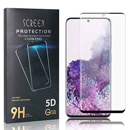 CUSKING Screen Protector for Galaxy S20  High Transparency Tempered Glass Screen Protector for Samsung Galaxy S20  9H Hardness  Shock Absorbent  1 Pack