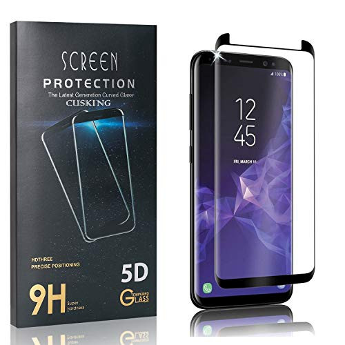 CUSKING Screen Protector for Galaxy S9  High Transparency Tempered Glass Screen Protector for Samsung Galaxy S9  9H Hardness  Shock Absorbent  1 Pack