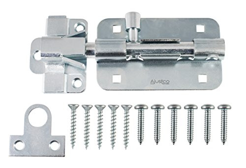 AjustLock 5" Zinc Barrel Bolt  Extra Heavy Duty Lock