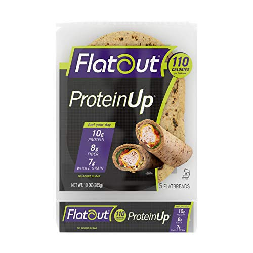 Flatout Wraps  Protein Up Classic White  1 Pack of 5 Flatbreads