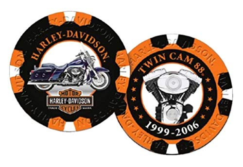 Harley-Davidson Limited Edition Series 8 Poker Chips Pack  Black  and  Orange 6708