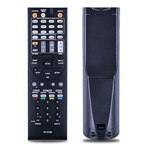 The New RC-879M RC-879M Replacement for ONKYO AV Receiver Replaces The New Remote Controller. Suitable for TX-SR333 TX-NR535 TXNR535 TXSR333 HTR393 HT-R393