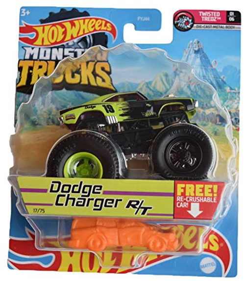 Hotwheels Monster Trucks Dodge Charger R T Re Crushable Car 17 75 Hotwheels Monster Trucks Dodge Charger R T Re Crushable Car 17 75