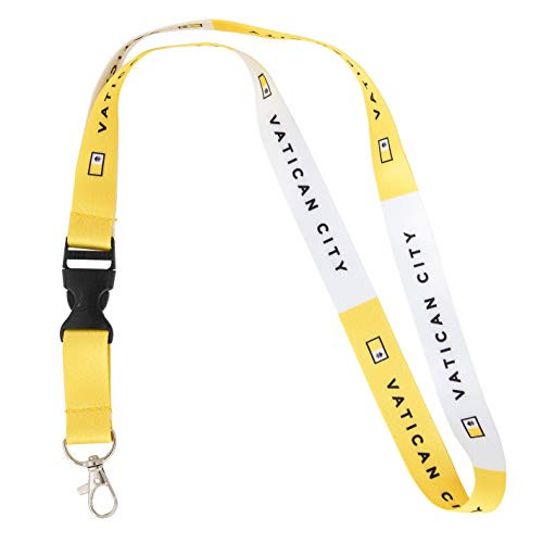 Country of Vatican City Flag Lanyard for Keys Keychain Souvenir (Lanyard)