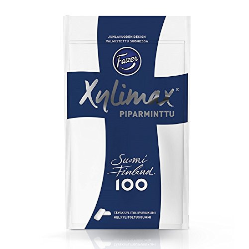 Fazer Xylimax Peppermint 100% Xylitol PRO Sugar Free Chewing Gum Bag 80g