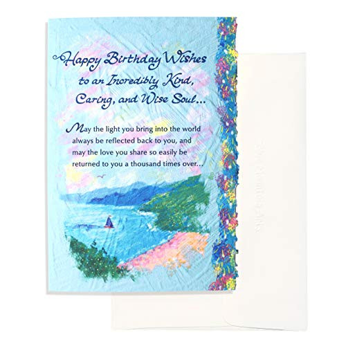 Blue Mountain Arts Greeting Card Happy Birthday Wishes to an Incredibly Kind  Caring  and Wise Soul Is a Perfect way to Send Warm Birthday Blessings to a Friend  Family Member  or Loved One