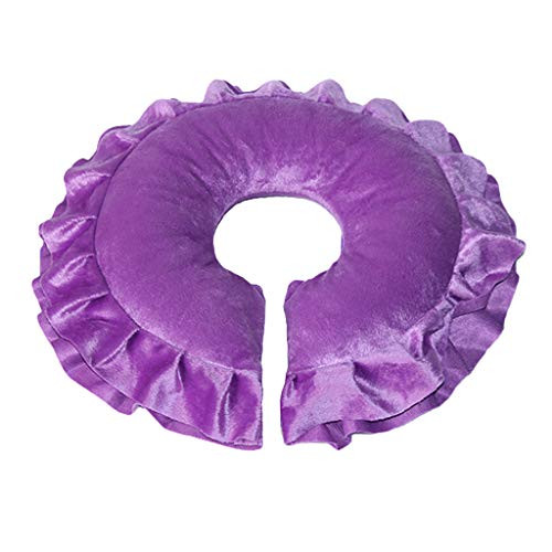Bonarty Massage Face Cradle Cushion- Massage Table and Massage Chair Headrest Pillow With Washable Soft Cover - Purple Bonarty Massage Face Cradle Cushion- Massage Table and Massage Chair Headrest Pillow With Washable Soft Cover - Purple