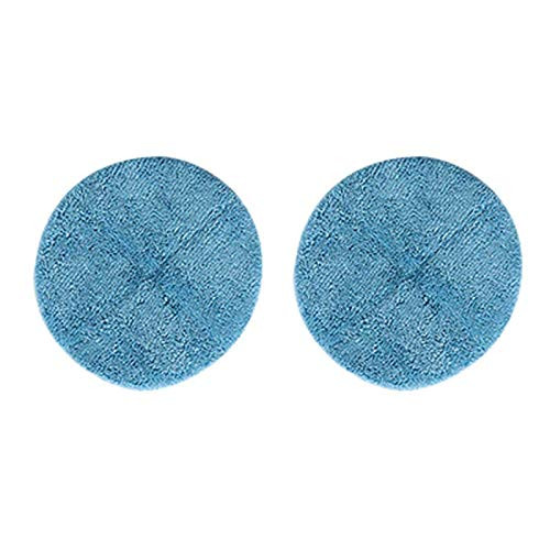 Mop Pads Replacement for Cordless Electric Mop  Spin Cleaning Pads  Washable and Reusable Microfiber Mop Cloth 2 Waxing Pads Blue for MARK LIVE