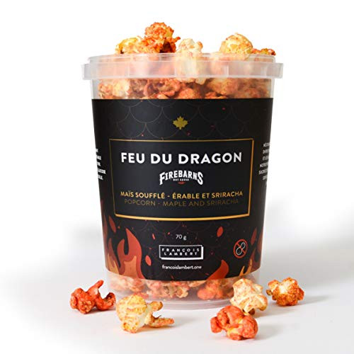 Dragon Fire Spicy Maple Popcorn 100% Pure Maple Syrup No Refined Sugar  Great Snack for Kids and Adults Single Unit