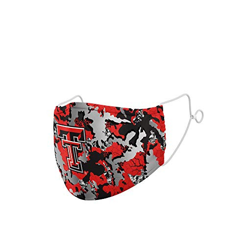 Top of the World NCAA Texas Tech Red Raiders Unisex Team Color Digital Print Face Mask  Texas Tech Red Raiders Red  One Size  MTW_320
