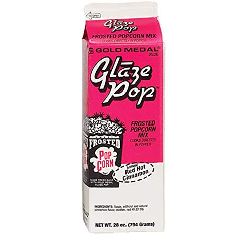 Popcorn Supply  Glaze Pop Flavors  by Gold Medal Products  Red Cinnamon