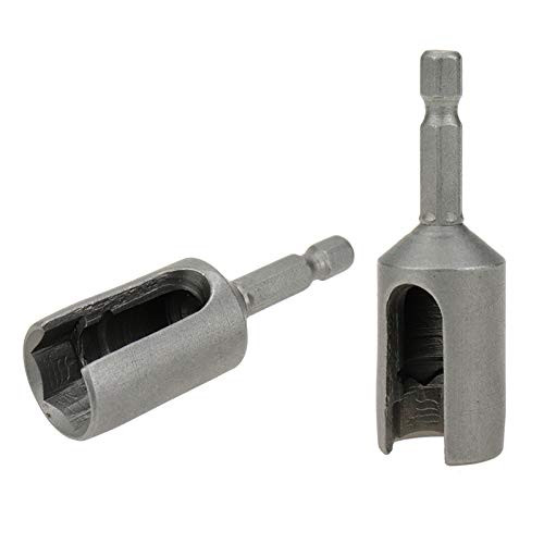 Rannb 14mm Nut Driver 1 4" Quick-Change Hex Shank Slotted Drill Bit Socket Wrench Tool - 2pcs