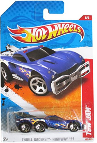 Hot Wheels 2011 Thrill Racers - Highway 6 6 Blue Tow JAM Collectible 1 64 Scale Car 192 244