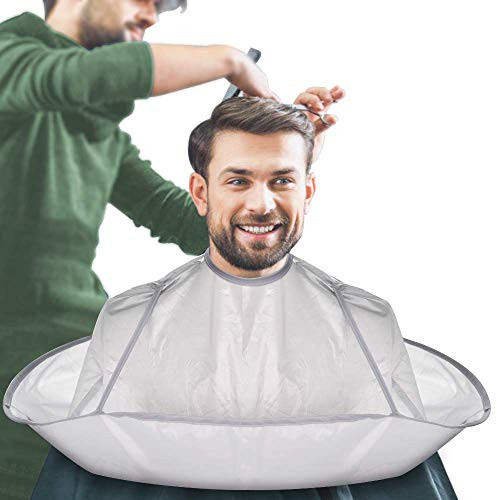 JFAN Men's Barber Cape Hair Cutting Cape Umbrella Foldable Hairdressing Apron Hair Catcher Beard Shaving For Adult Salon JFAN Men's Barber Cape Hair Cutting Cape Umbrella Foldable Hairdressing Apron Hair Catcher Beard Shaving For Adult Salon