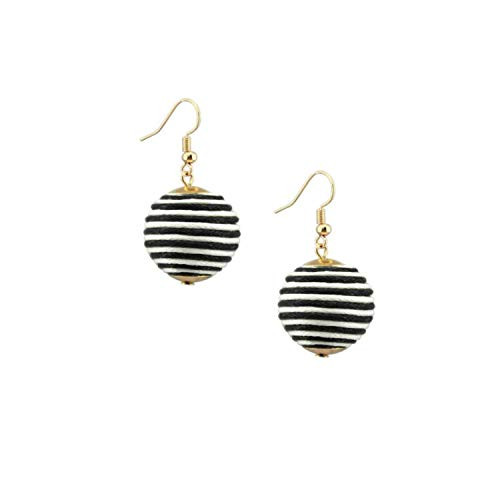 Black and White Bon Bon Earrings