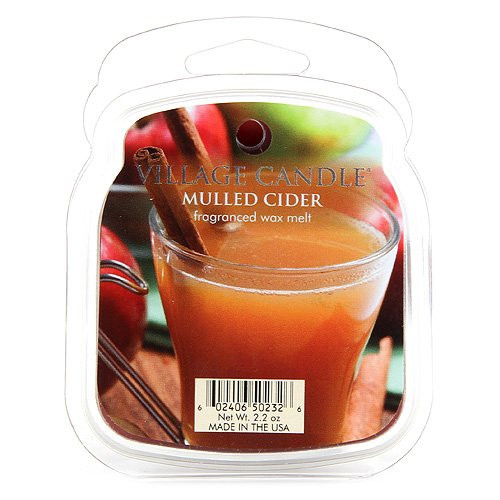 Village Candle Mulled Cider Wax Melt Scented Wax Melt 2.2 oz Red Village Candle Mulled Cider Wax Melt Scented Wax Melt 2.2 oz Red