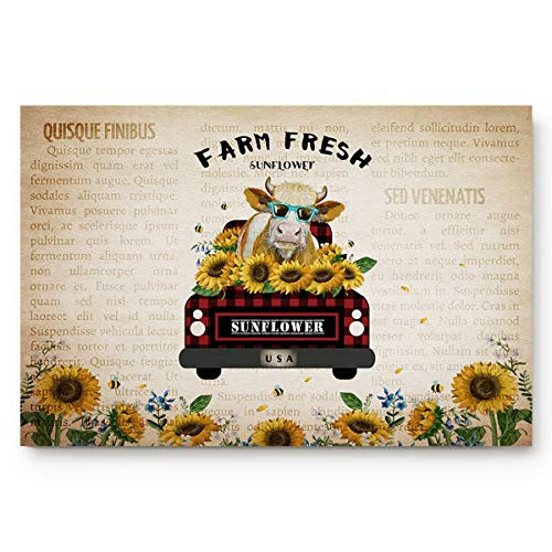 Doormats Entrance Rugs Entryway Door Mats Sunflower Truck Countryside Floor Mats Apartment Office Front Door 23.6 x 15.7 inches Old Newspaper Doormats Entrance Rugs Entryway Door Mats Sunflower Truck Countryside Floor Mats Apartment Office Front Door 23.6 x 15.7 inches Old Newspaper