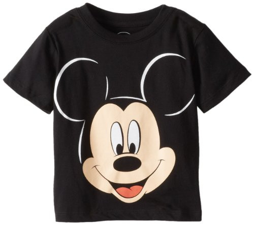 Mickey Mouse Little Boys' Toddler Face Toddler T-Shirt Black 3T Mickey Mouse Little Boys' Toddler Face Toddler T-Shirt Black 3T