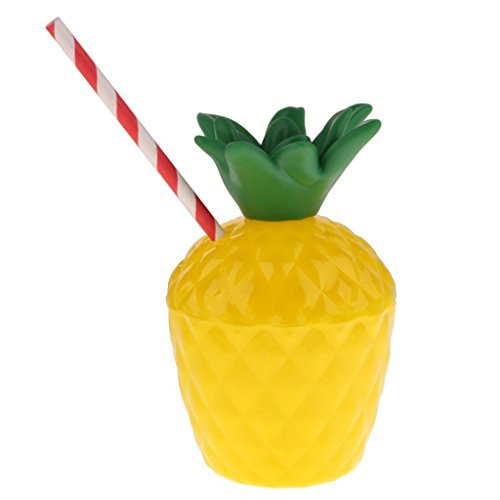 Pineapple Cup With Straw Plastic Juice Drink Cups Hawaiian Luau Party favors supplies Decoration Pineapple Cup With Straw Plastic Juice Drink Cups Hawaiian Luau Party favors supplies Decoration