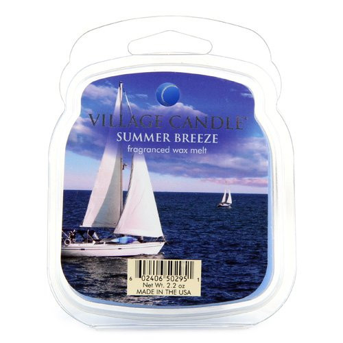 Village Candle Summer Breeze Wax Melt Scented Wax Melt 2.2 oz Blue Village Candle Summer Breeze Wax Melt Scented Wax Melt 2.2 oz Blue